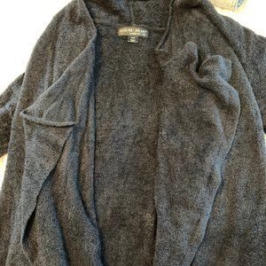 Barefoot Dreams Black Fuzzy Cardigan